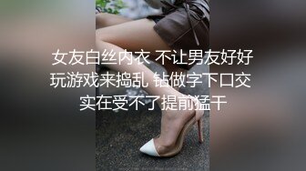 女友白丝内衣 不让男友好好玩游戏来捣乱 钻做字下口交 实在受不了提前猛干