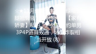 ☆★11月最新推特顶级绿帽长腿翘臀骚妇刷锅第一人【家有娇妻】私拍，户外露出约单男3P4P道具双通，场面炸裂相当开放 (8)