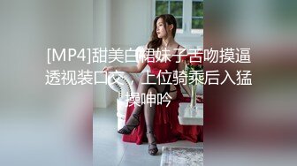 [MP4]甜美白裙妹子舌吻摸逼透视装口交，上位骑乘后入猛操呻吟